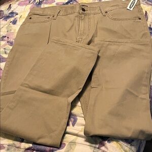 Old Navy Men's Khaki Straight Pants